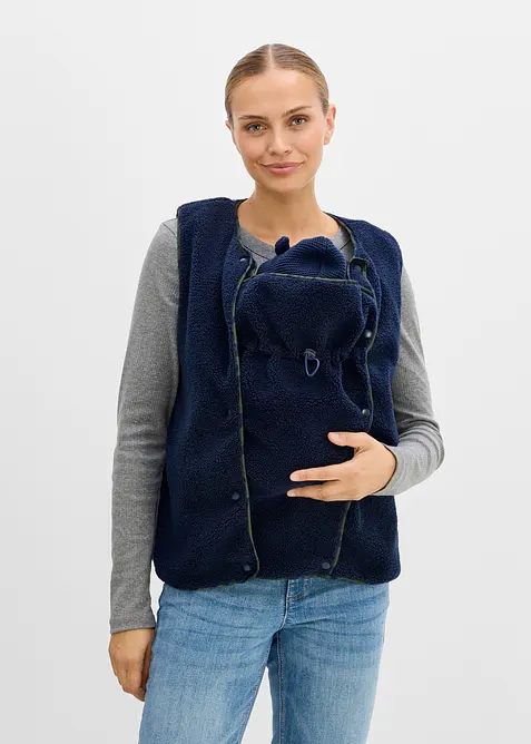 Gilet sans manches de grossesse et de portage en sherpa, bonprix