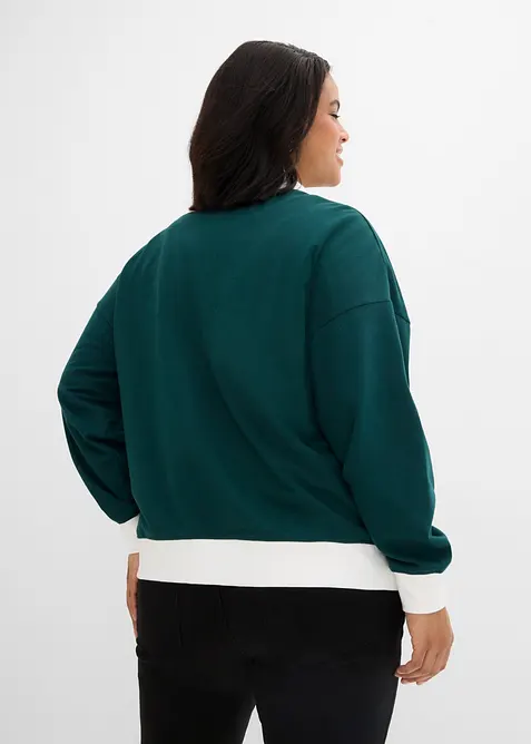 Sweat zipp&eacute; 100% coton, bonprix