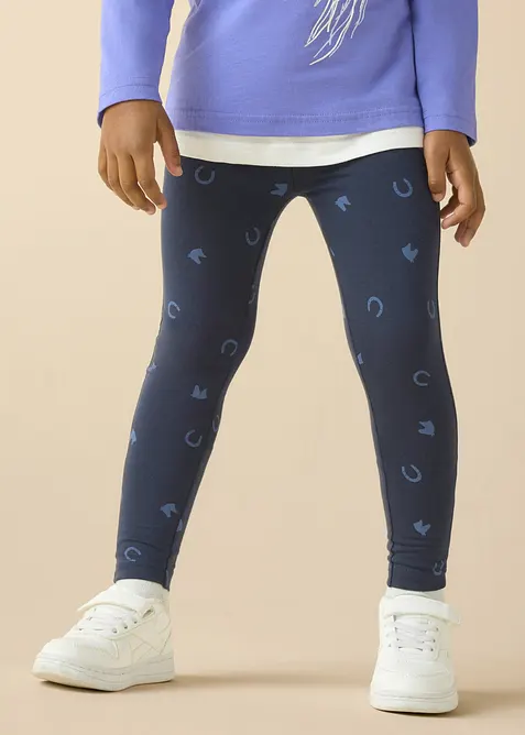 Lot de 3 leggings en coton extensible, bonprix
