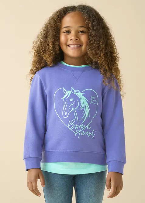 Sweatshirt mit Bio-Baumwolle, bonprix