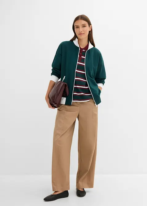 Sweatjacke aus reiner Bio-Baumwolle, bonprix