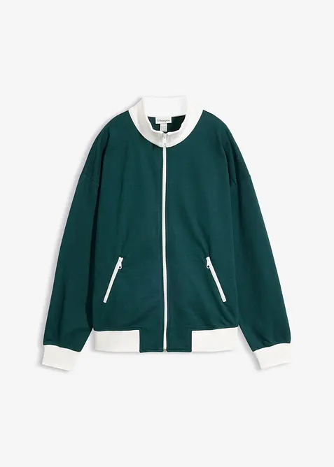 Sweatjacke aus reiner Bio-Baumwolle, bonprix
