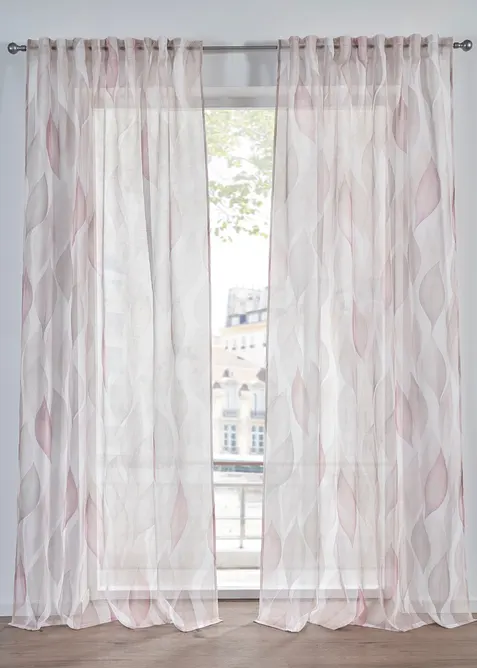 Voilage avec polyester recycl&eacute; (1 pce), bonprix