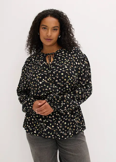Bluse aus Viskose-Cr&eacute;pe, bonprix
