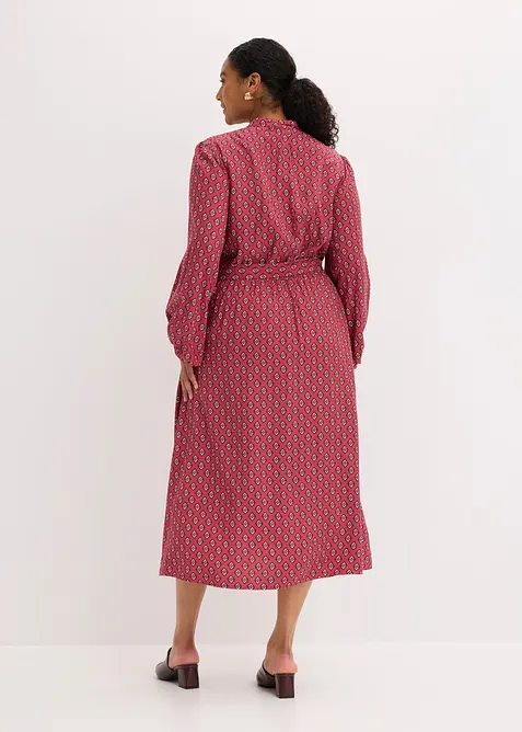 Robe-chemise avec ceinture &agrave; nouer, bonprix