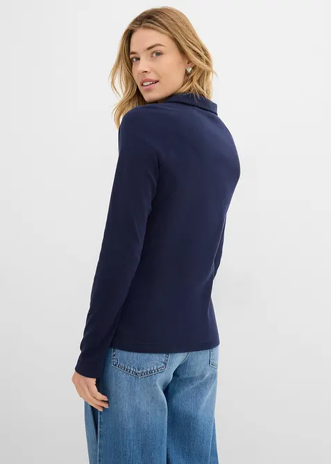 Polo manches longues 100% coton, bonprix