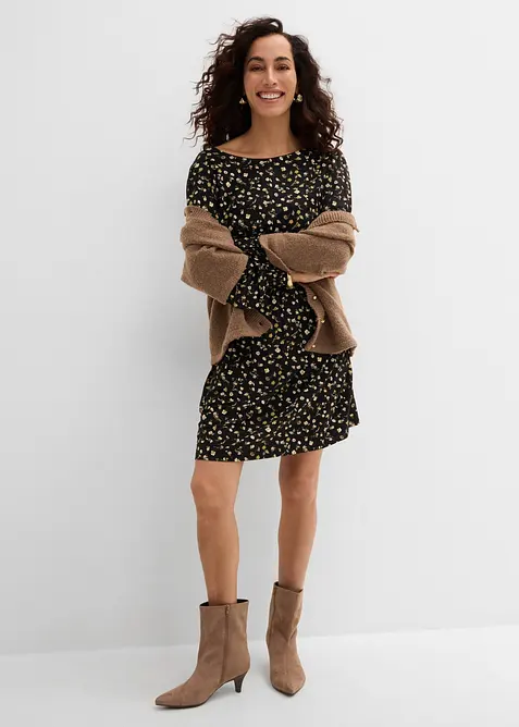 Jerseykleid mit Rundhals, bonprix