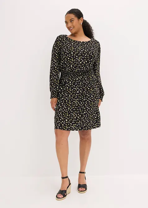 Jerseykleid mit Rundhals, bonprix