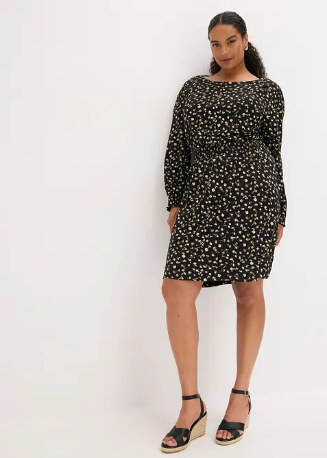 Jerseykleid mit Rundhals, bonprix