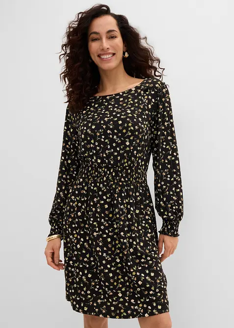 Jerseykleid mit Rundhals, bonprix