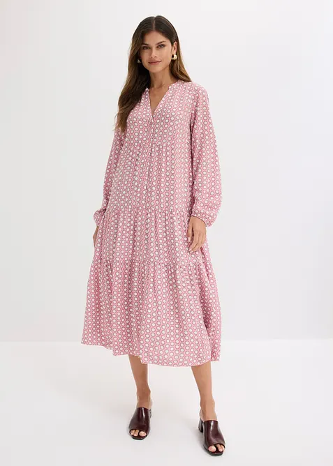 Tunika-Kleid aus flie&szlig;ender Viskose, bonprix