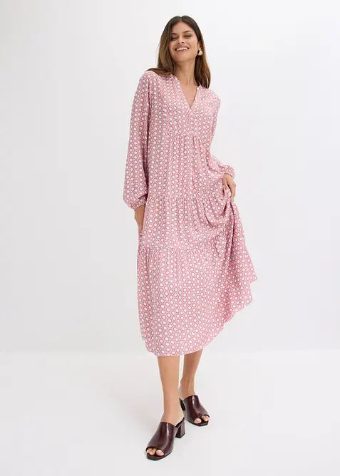 Tunika-Kleid aus flie&szlig;ender Viskose, bonprix