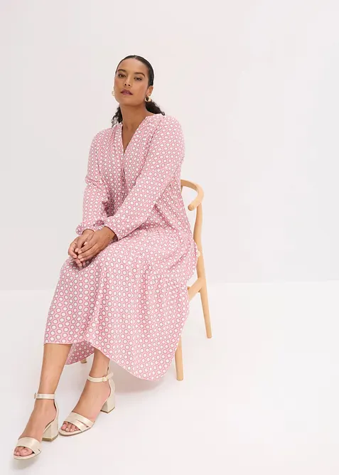 Tunika-Kleid aus flie&szlig;ender Viskose, bonprix