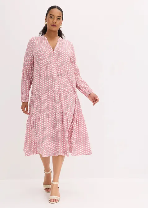 Tunika-Kleid aus flie&szlig;ender Viskose, bonprix