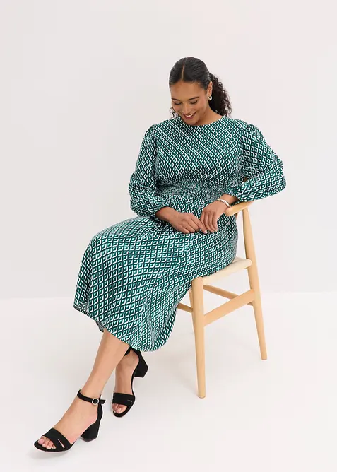 Robe midi en viscose fluide, bonprix
