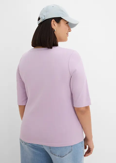 Rippshirt aus Bio-Baumwoll-Mix, bonprix