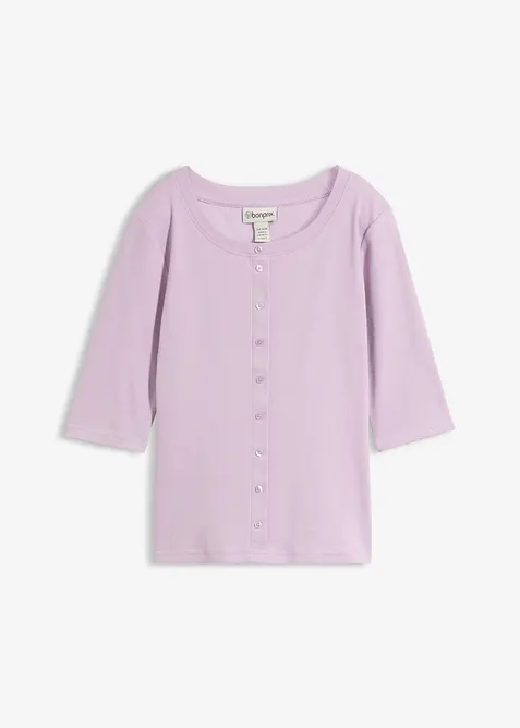 Rippshirt aus Bio-Baumwoll-Mix, bonprix