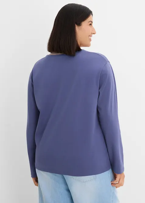 T-shirt manches longues en coton &eacute;pais, bonprix