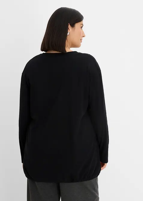 T-shirt long 100% coton, bonprix