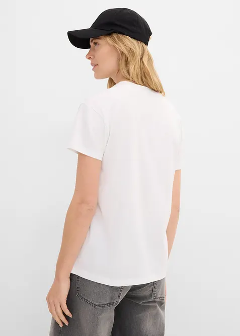 T-Shirt in lockerer Passform mit Baumwolle, bonprix