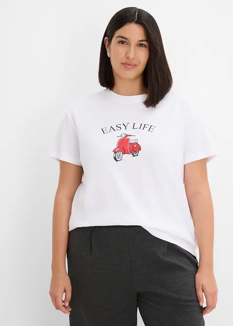 T-shirt ample avec coton, bonprix