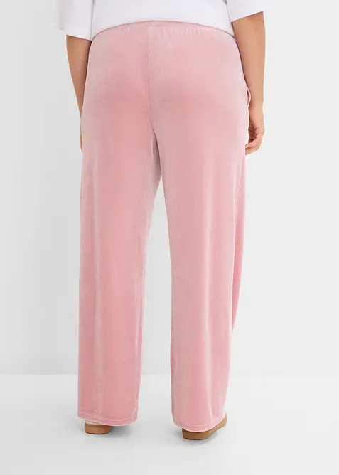 Pantalon en jersey velours, bonprix