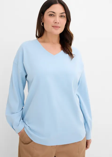 T-shirt manches longues 100% coton, bonprix