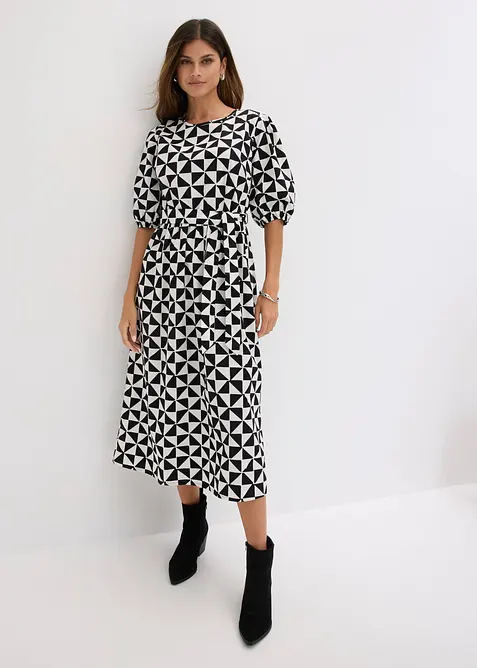 Midikleid aus reiner Baumwolle, bonprix