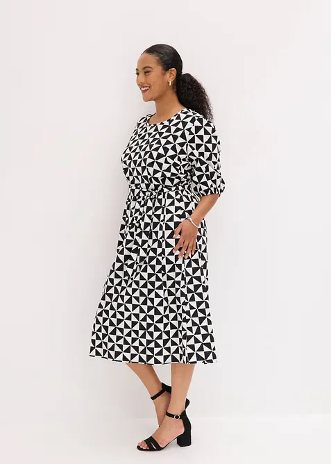 Midikleid aus reiner Baumwolle, bonprix