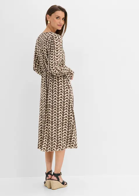 Robe midi en viscose fluide, bonprix