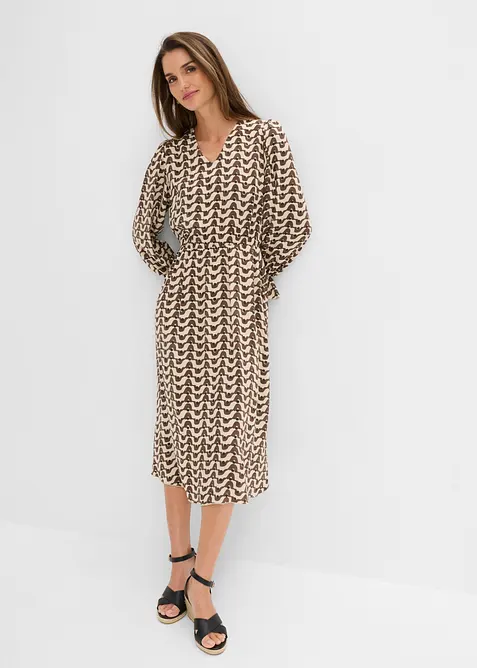 Robe midi en viscose fluide, bonprix