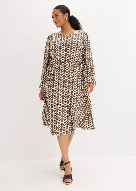 Robe midi en viscose fluide, bonprix