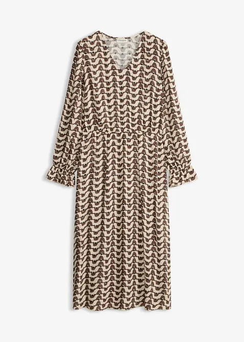 Robe midi en viscose fluide, bonprix