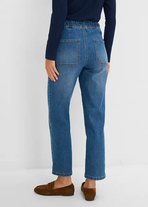 Straight-Jeans High Waist cropped, bonprix