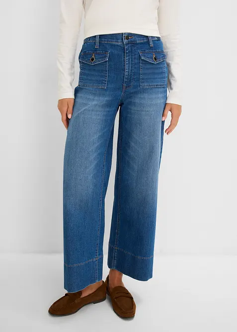 Jean large taille haute, bonprix