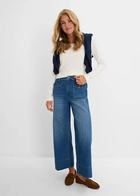 Jean large taille haute, bonprix