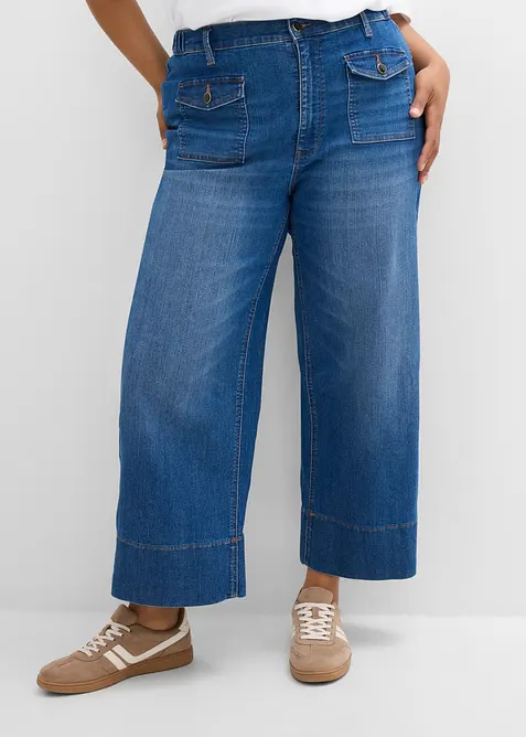 Jean large taille haute, bonprix