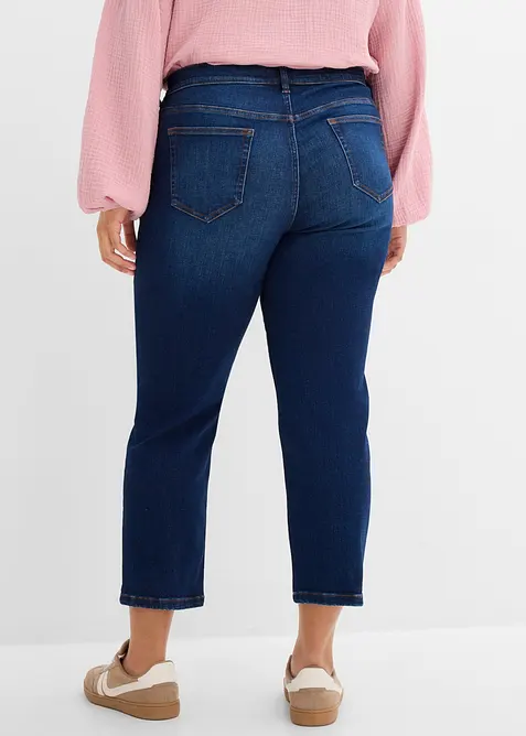 Jean droit, taille mi-haute, cropped, bonprix