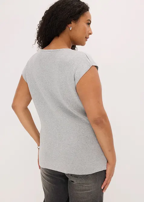 Strick-Weste mit V-Ausschnitt, bonprix