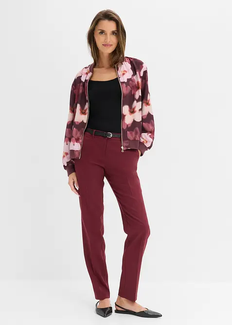 Pantalon de tailleur &agrave; pinces, bonprix