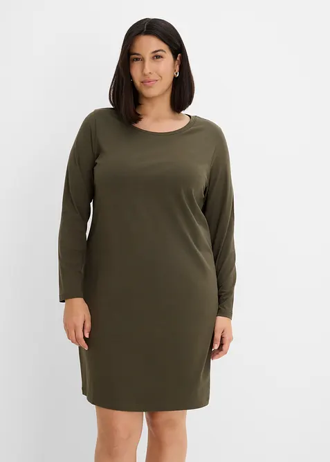 Jerseykleid aus Baumwolle mit Stretch (2er Pack), bonprix