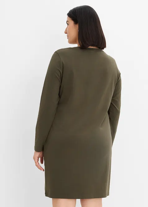 Jerseykleid aus Baumwolle mit Stretch (2er Pack), bonprix