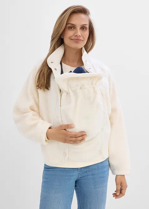 Umstands- und Tragejacke aus Teddyfleece, bonprix