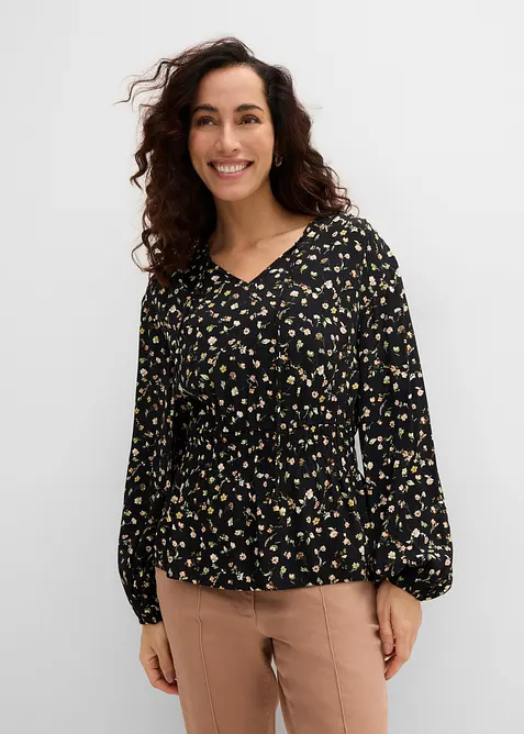 Blouse en cr&ecirc;pe de viscose, bonprix