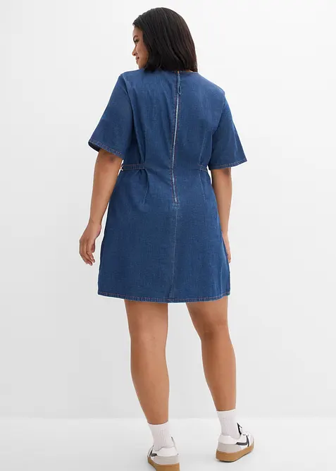 Robe en denim de coton extensible, bonprix