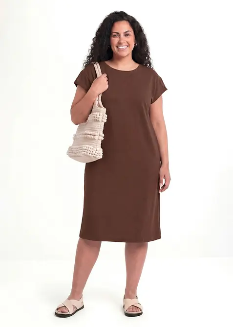 Shirtkleid aus schwerer Bio-Baumwolle, bonprix