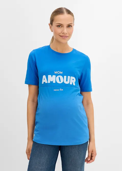 2-in-1 Umstands- und Stillshirt aus Bio-Baumwolle, bonprix