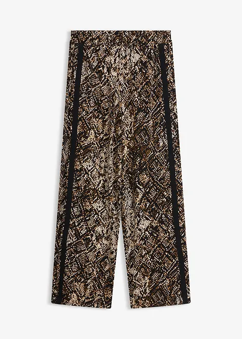 Pantalon en jersey avec bandes de satin, bonprix