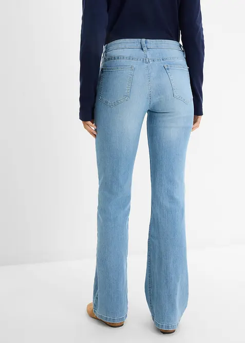 Jean bootcut taille mi-haute, extensible et confortable, bonprix