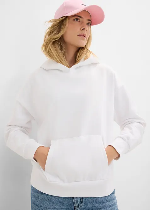 Sweat &agrave; capuche doux et oversize, bonprix